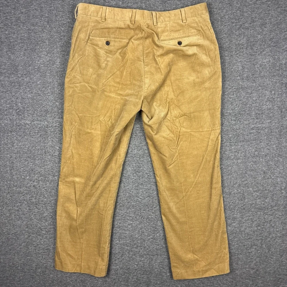 Polo Ralph Lauren Corduroy Pants Mens 38x28* Brown Stretch Vintage Preppy Office